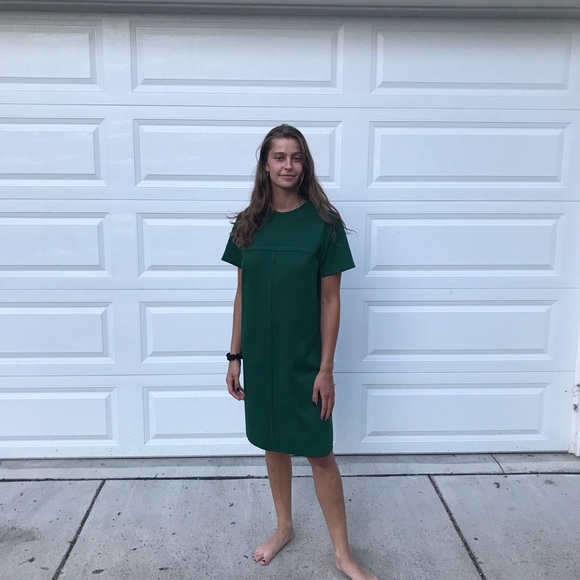 Vintage 1960s emerald green mod dress - Picture 8 of 8